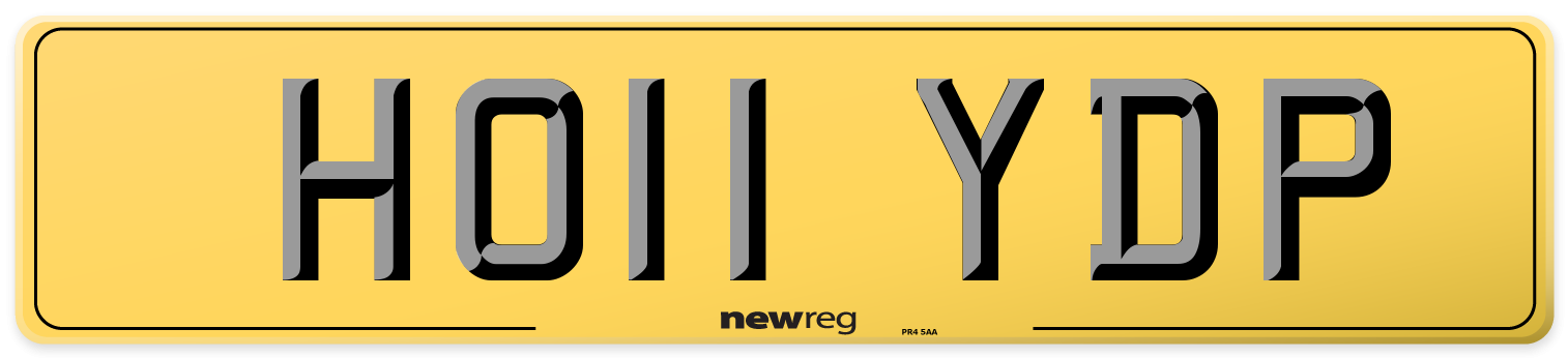 HO11 YDP Rear Number Plate