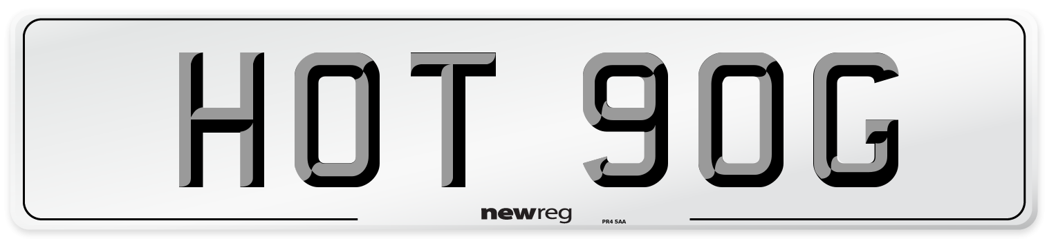 HOT 90G Front Number Plate
