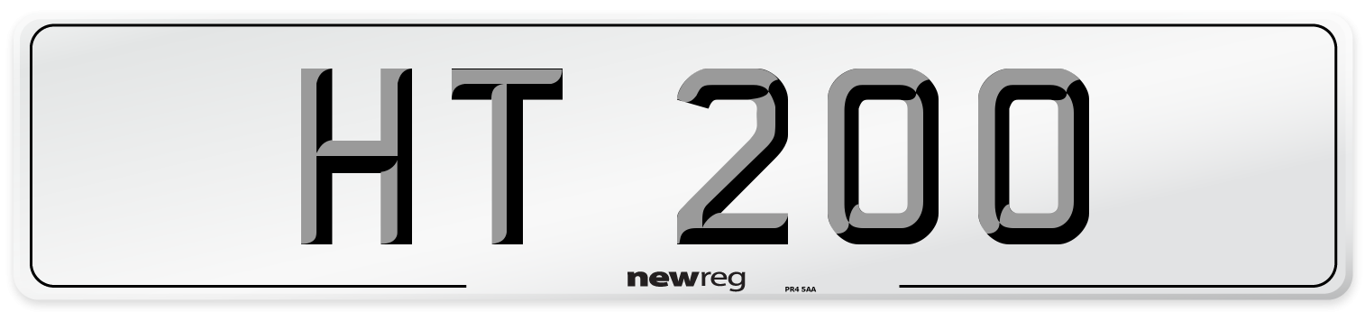 HT 200 Front Number Plate