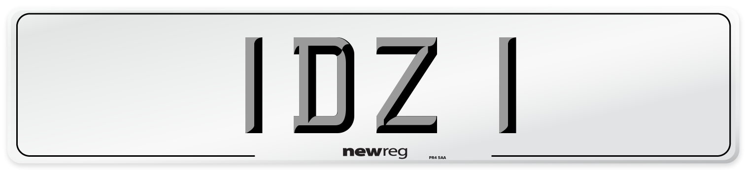 IDZ 1 Front Number Plate