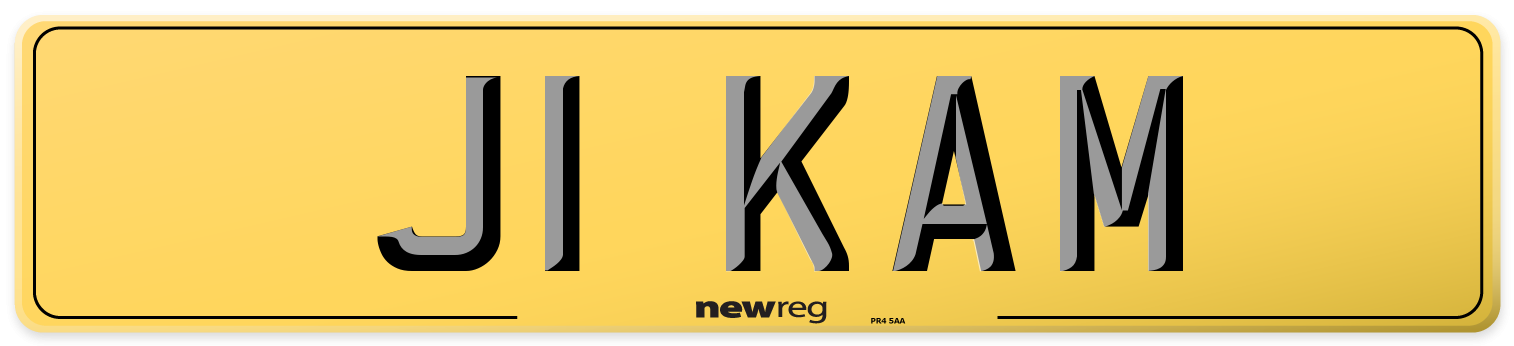 J1 KAM Rear Number Plate