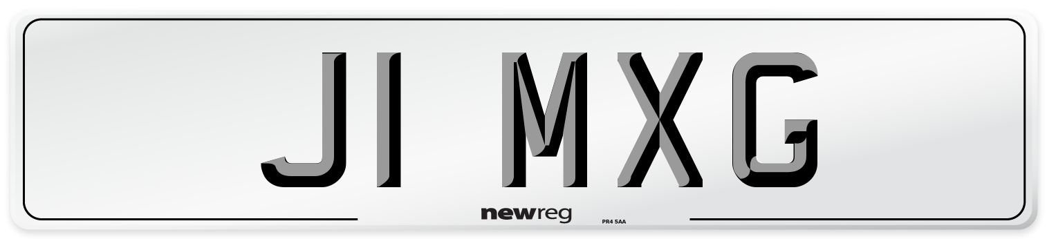 J1 MXG Front Number Plate