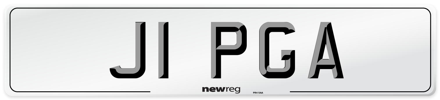 J1 PGA Front Number Plate