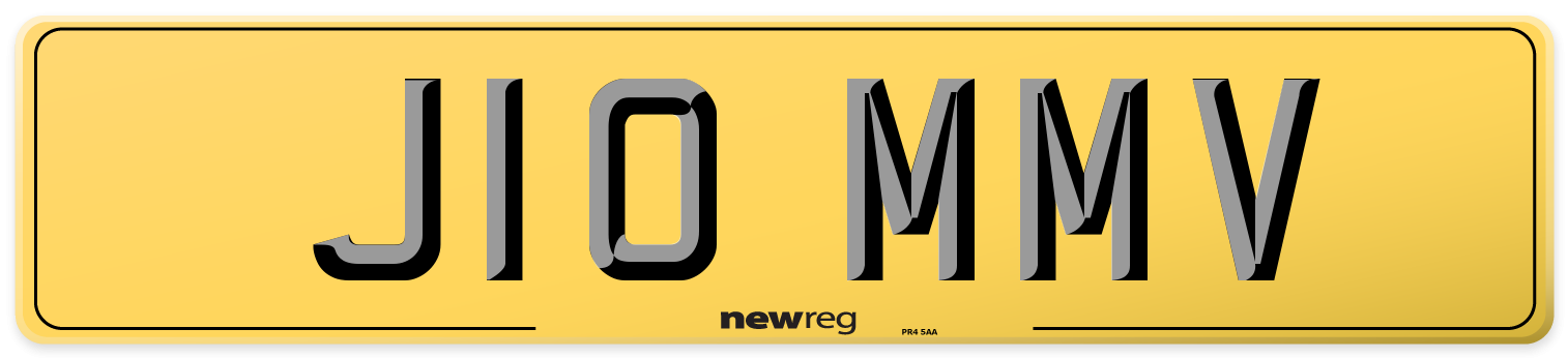 J10 MMV Rear Number Plate