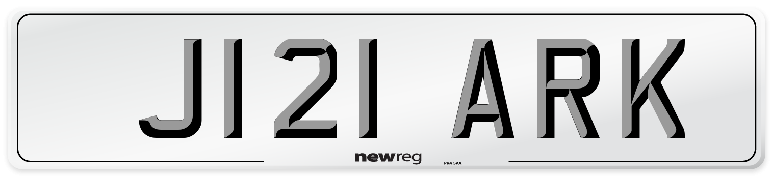 J121 ARK Front Number Plate