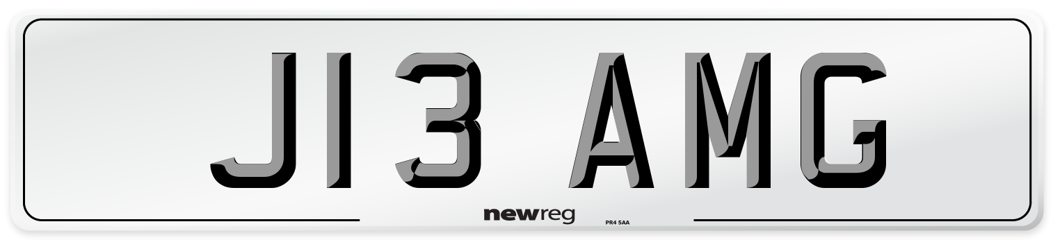 J13 AMG Front Number Plate