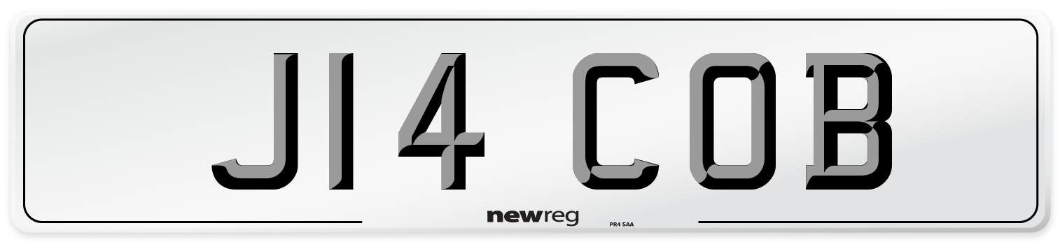 J14 COB Front Number Plate