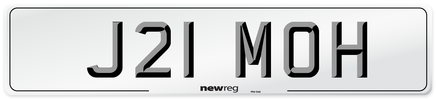 J21 MOH Front Number Plate