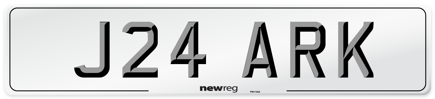 J24 ARK Front Number Plate