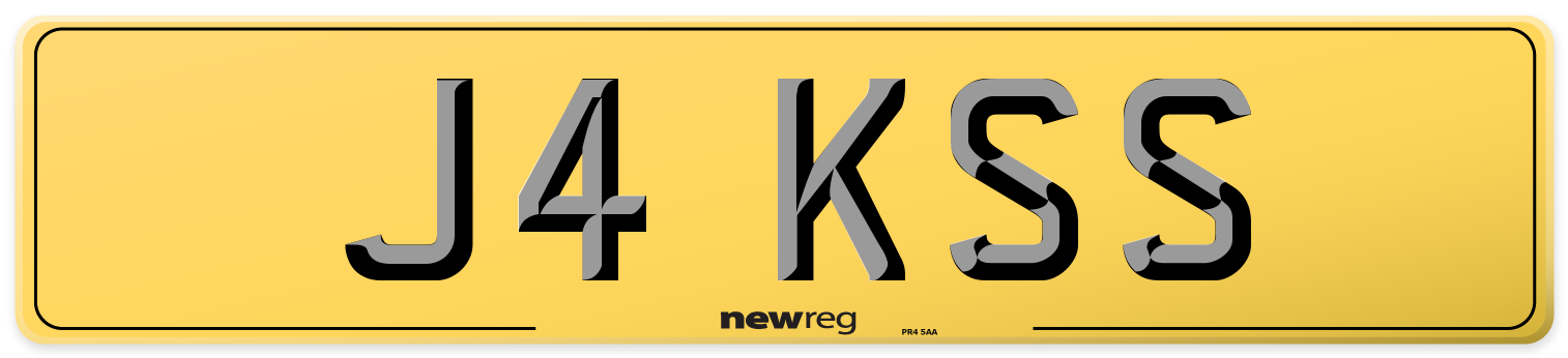 J4 KSS Rear Number Plate