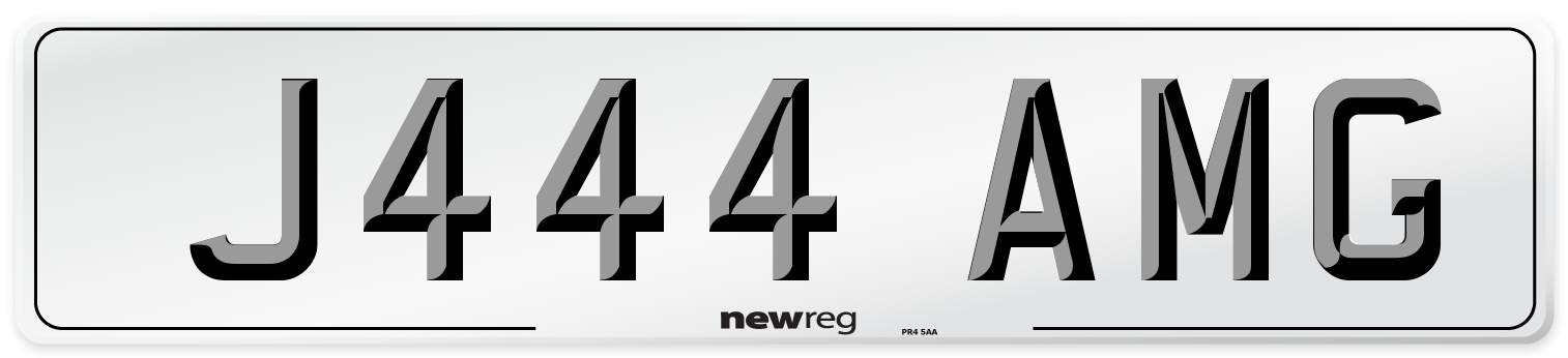 J444 AMG Front Number Plate