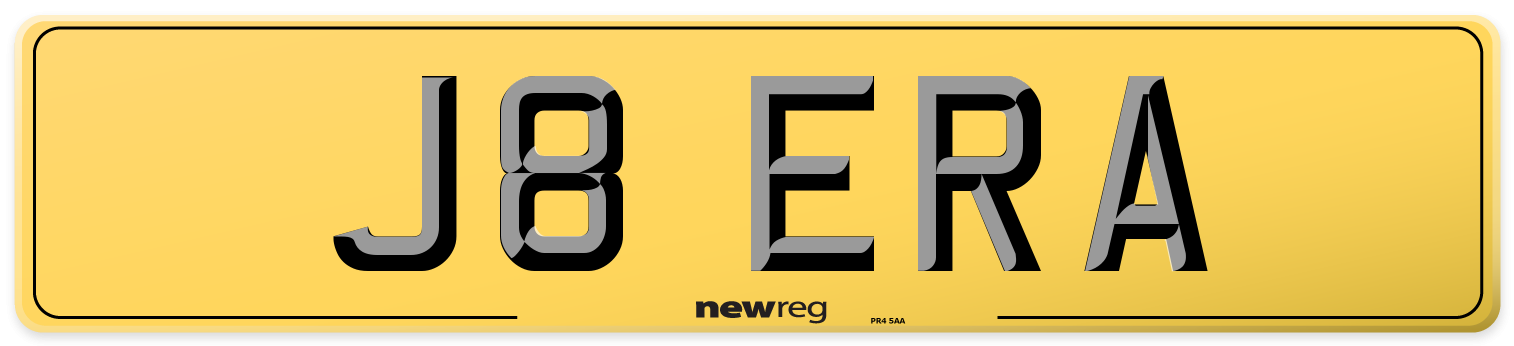 J8 ERA Rear Number Plate