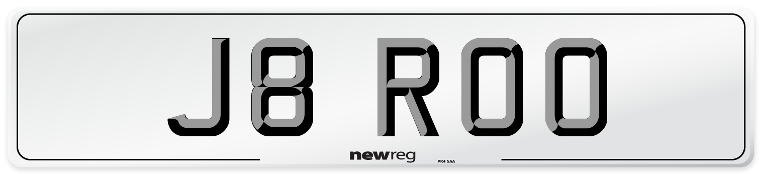 J8 ROO Front Number Plate
