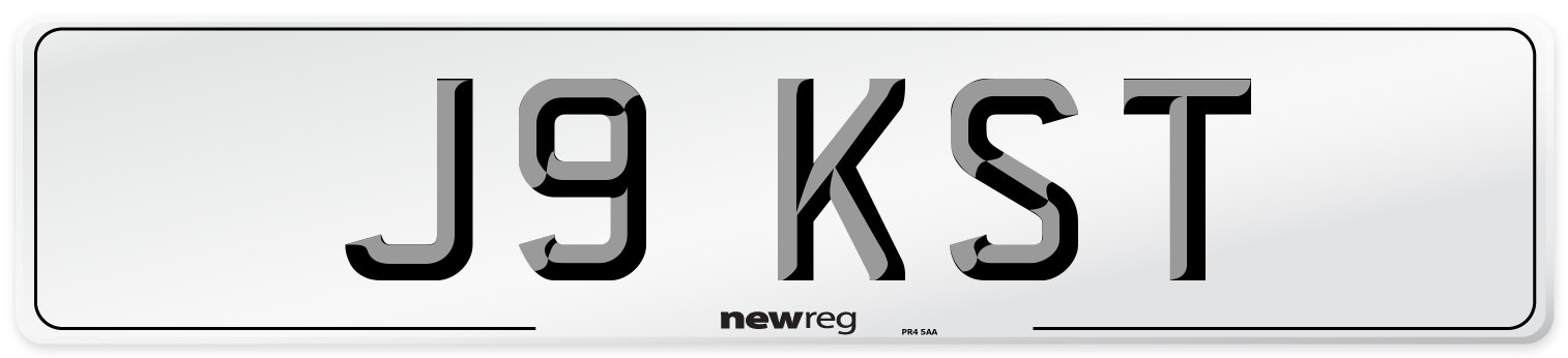 J9 KST Front Number Plate