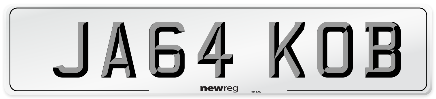 JA64 KOB Front Number Plate