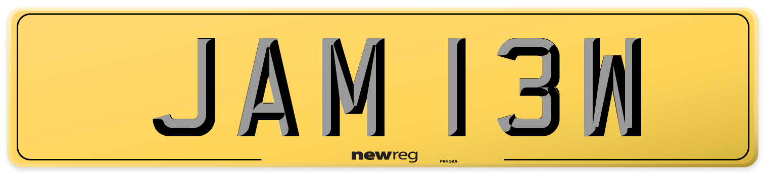 JAM 13W Rear Number Plate