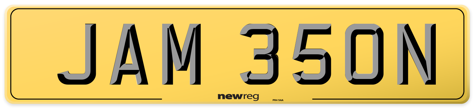 JAM 350N Rear Number Plate