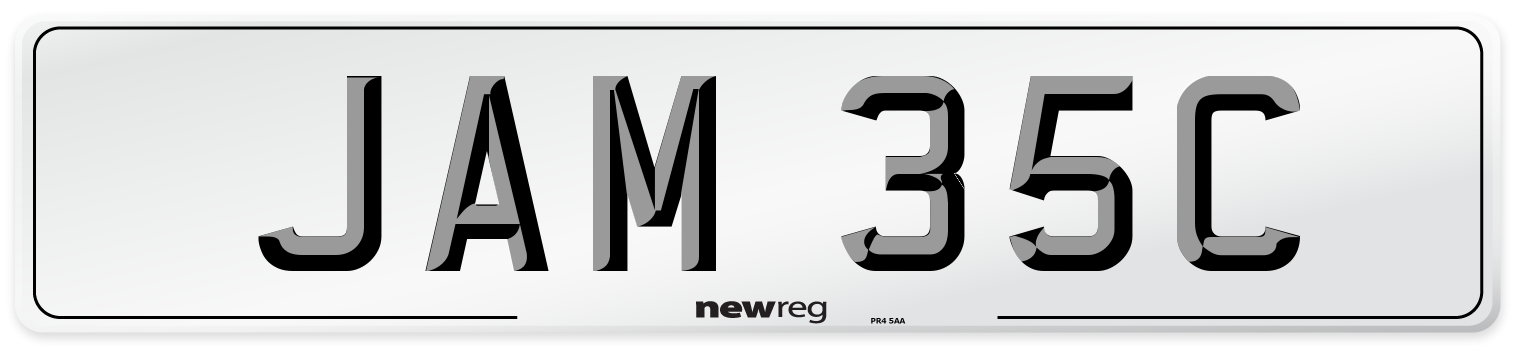 JAM 35C Front Number Plate