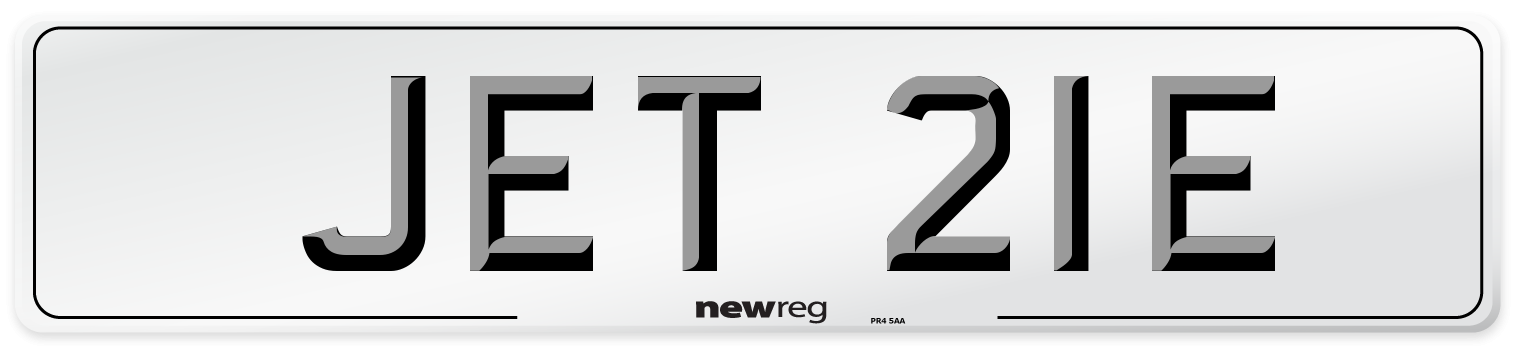 JET 21E Front Number Plate