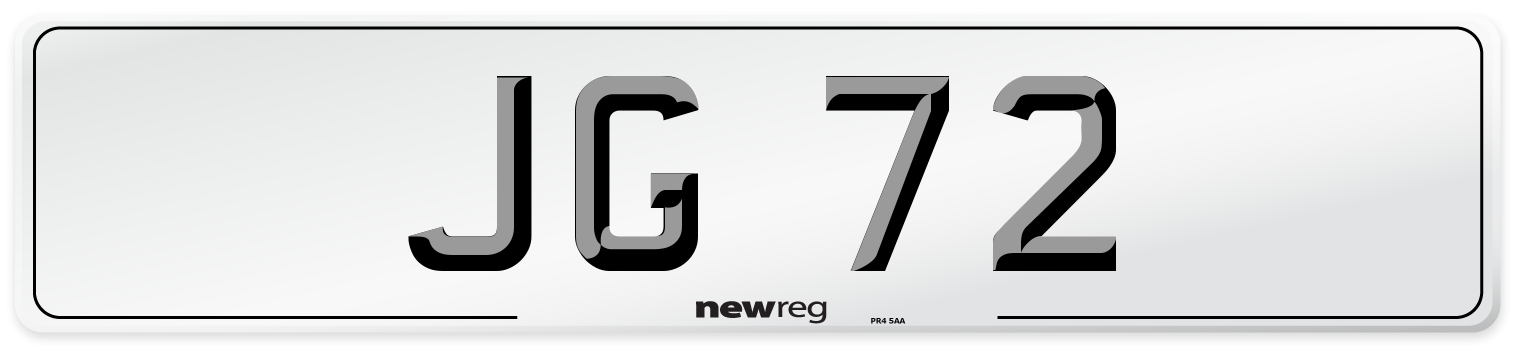 JG 72 Front Number Plate