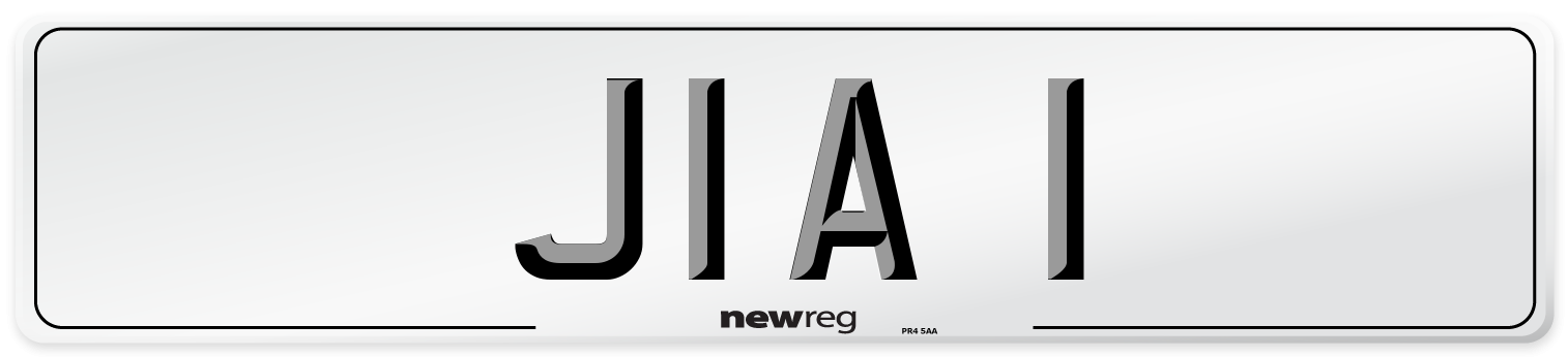 JIA 1 Front Number Plate