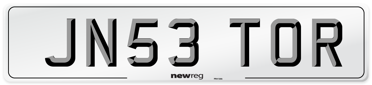 JN53 TOR Front Number Plate