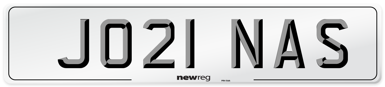 JO21 NAS Front Number Plate