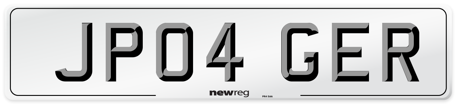 JP04 GER Front Number Plate