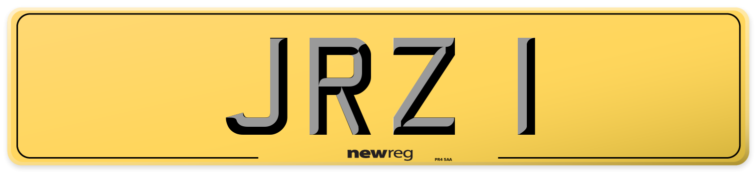 JRZ 1 Rear Number Plate