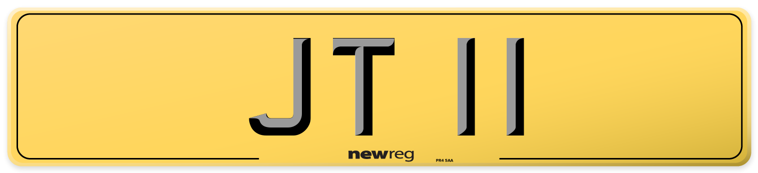 JT 11 Rear Number Plate