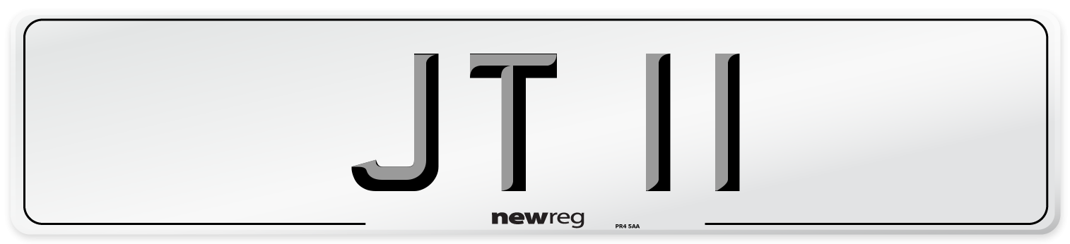 JT 11 Front Number Plate