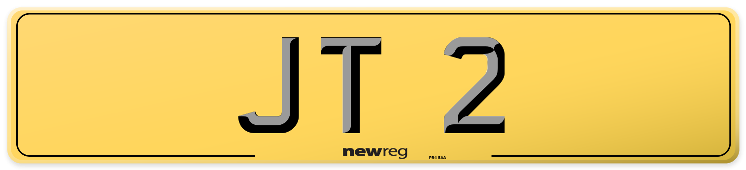 JT 2 Rear Number Plate