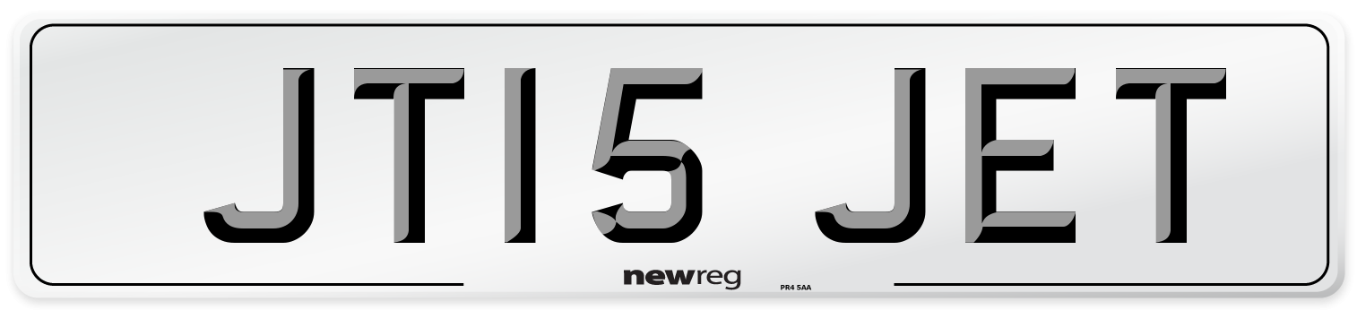 JT15 JET Front Number Plate
