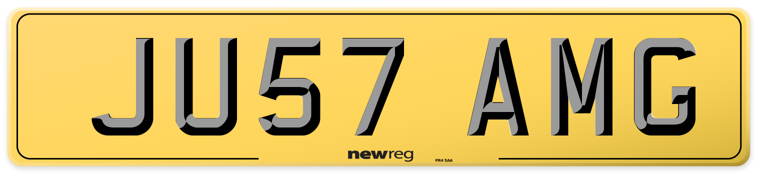 JU57 AMG Rear Number Plate