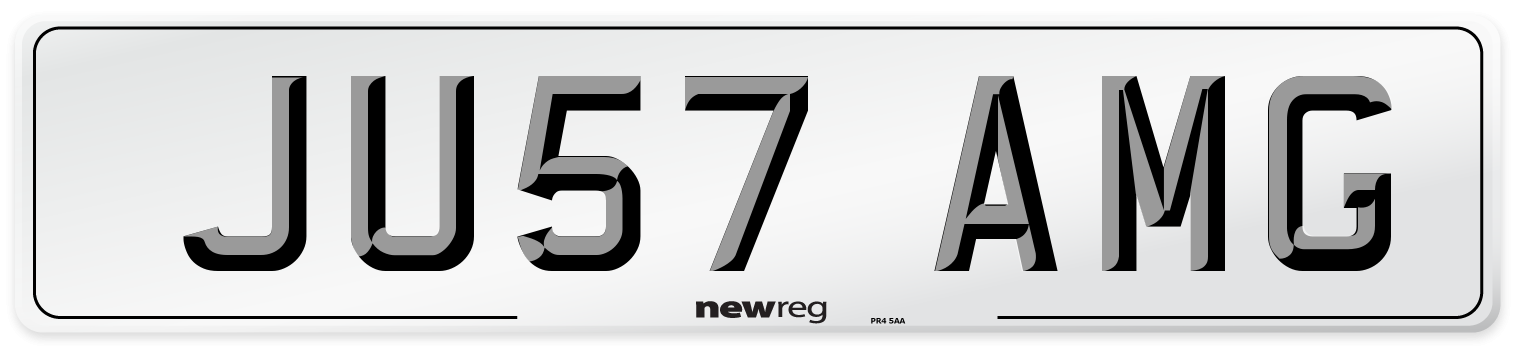 JU57 AMG Front Number Plate