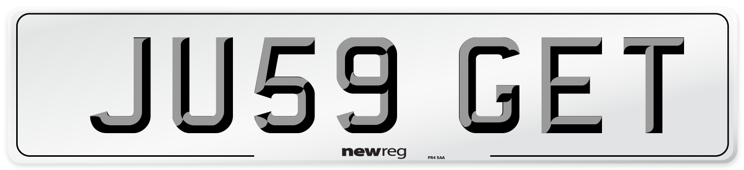 JU59 GET Front Number Plate