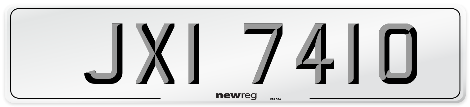JXI 7410 Front Number Plate
