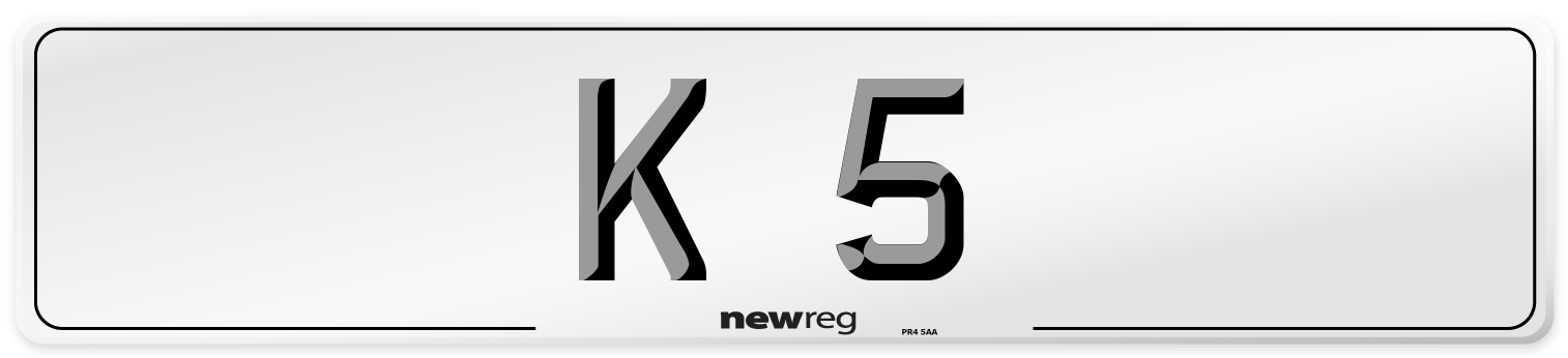 K 5 Front Number Plate
