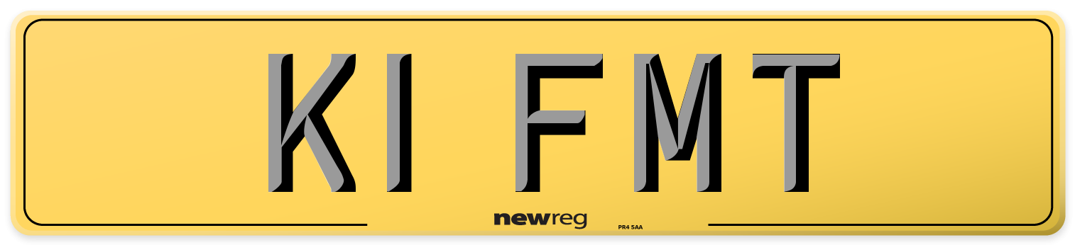K1 FMT Rear Number Plate