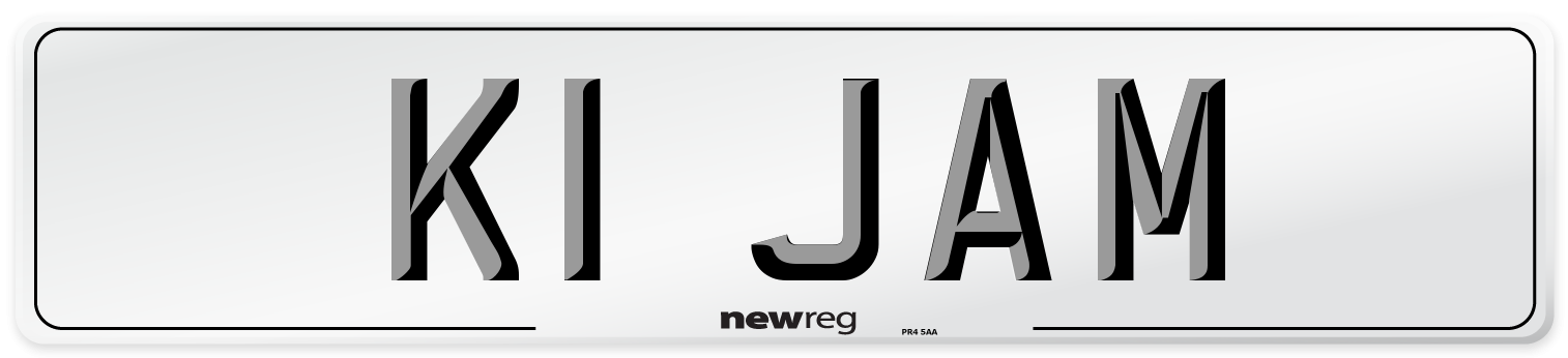 K1 JAM Front Number Plate