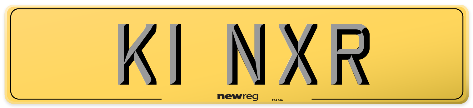 K1 NXR Rear Number Plate