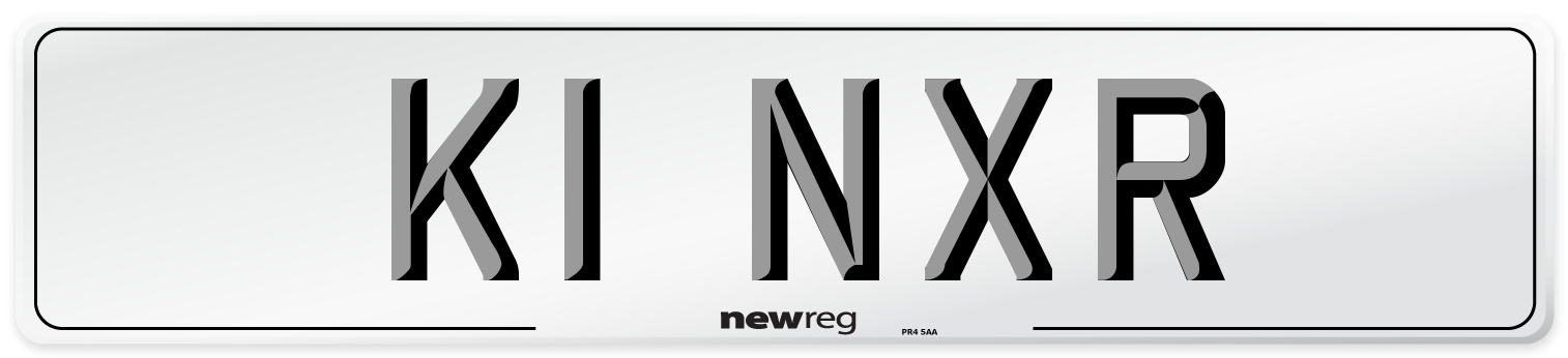 K1 NXR Front Number Plate