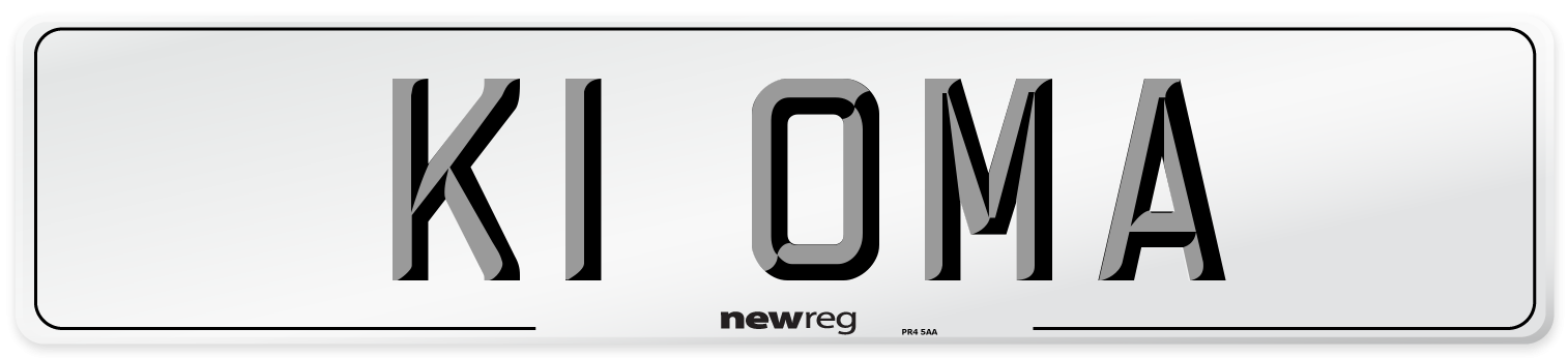 K1 OMA Front Number Plate