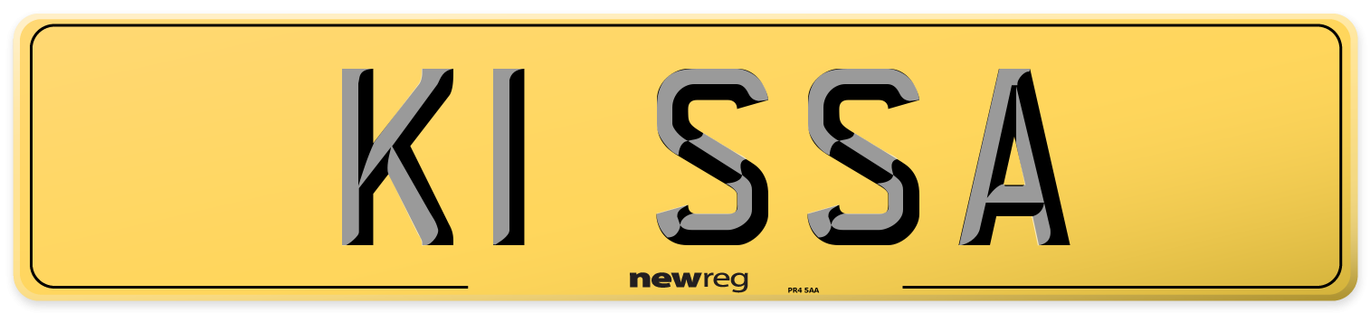 K1 SSA Rear Number Plate