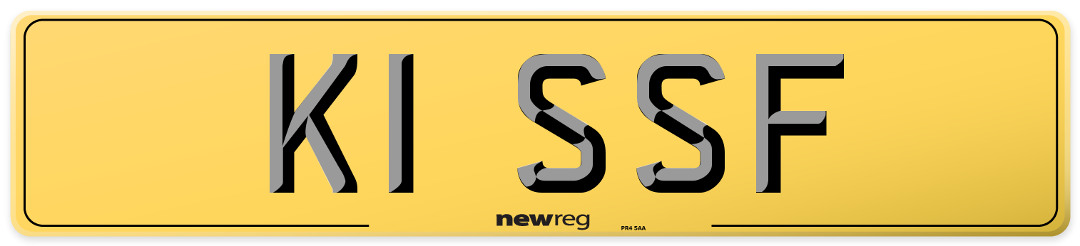K1 SSF Rear Number Plate