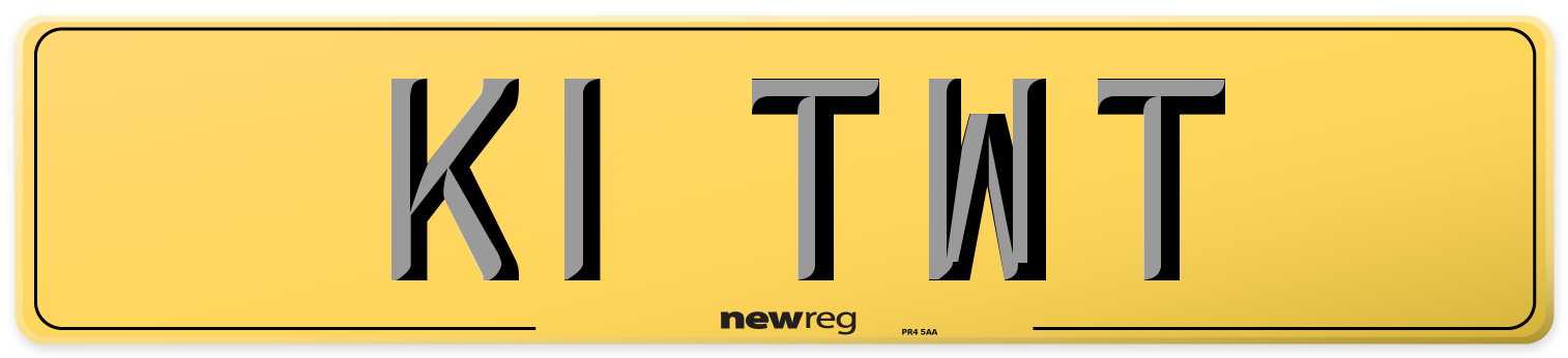 K1 TWT Rear Number Plate