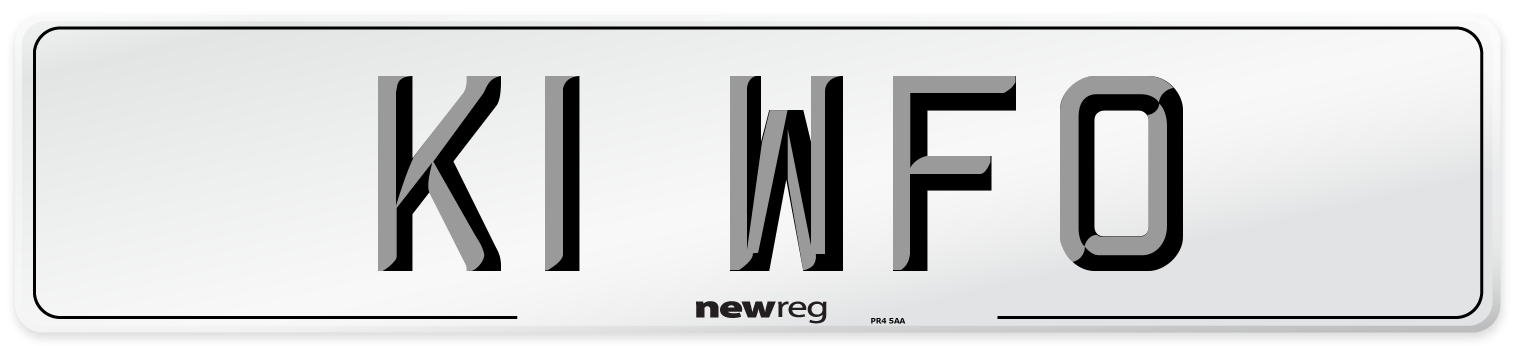 K1 WFO Front Number Plate