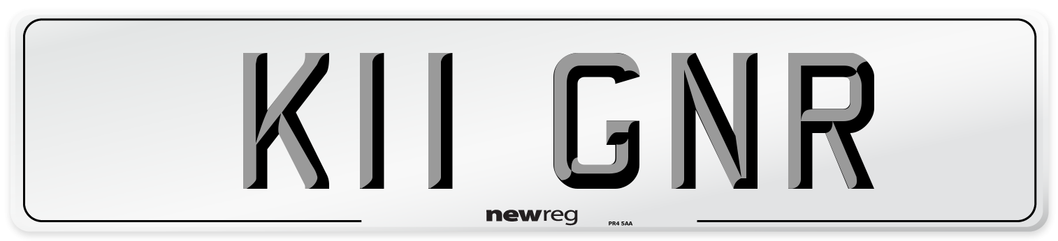 K11 GNR Front Number Plate