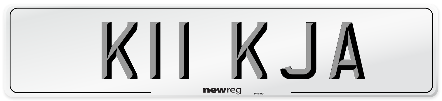K11 KJA Front Number Plate