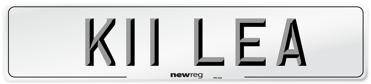 K11 LEA Front Number Plate